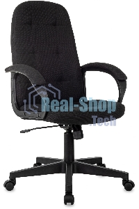 Кресло руководителя Бюрократ CH 002 Fabric 3C11 черный, крестов. пластик