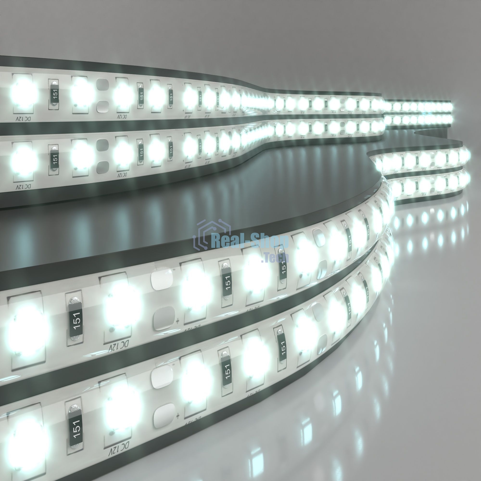 5050 12V 60Led 14,4W IP65 / Лента светодиодная 60Led 14,4W IP65 6500K холодный белый