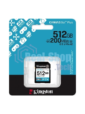 Флеш карта SDXC 512Gb Kingston SDG4/512Gb Canvas Go! Plus w/o adapter
