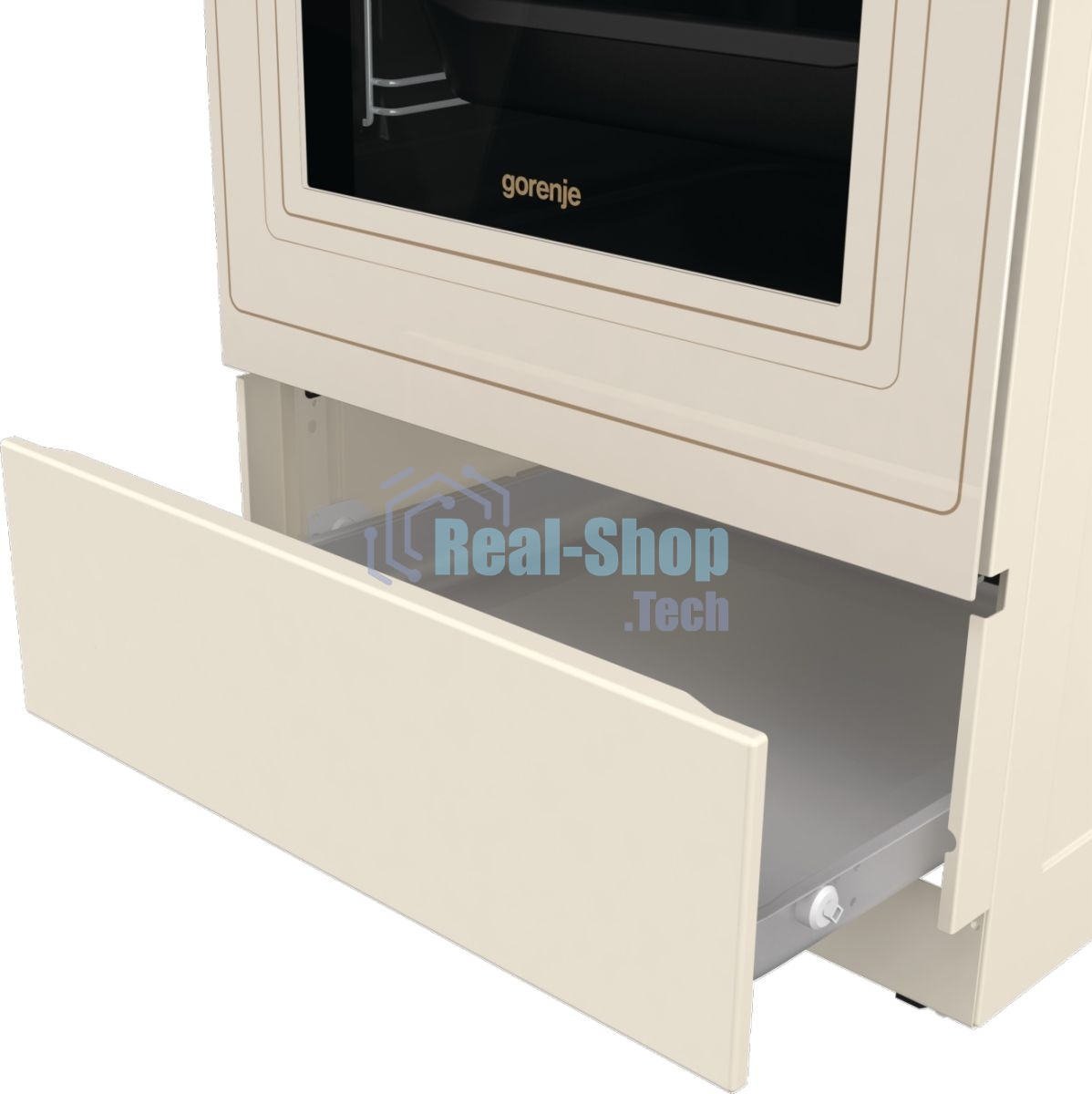 Плита электрическая Gorenje GECS5B70CLI бежевый, конфорок 4 электрических, духовка 70 л, 50 см x 85 см x 59.4 см