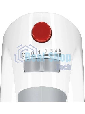 Миксер Bosch MFQ3540 белый, ручной, 450 Вт, 5 скоростей