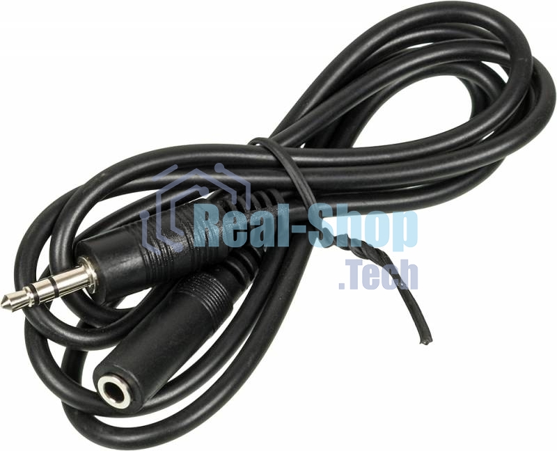 Кабель аудио Ningbo JAAC003-1 Jack 3.5 (m)/Jack 3.5 (f) 1м. черный