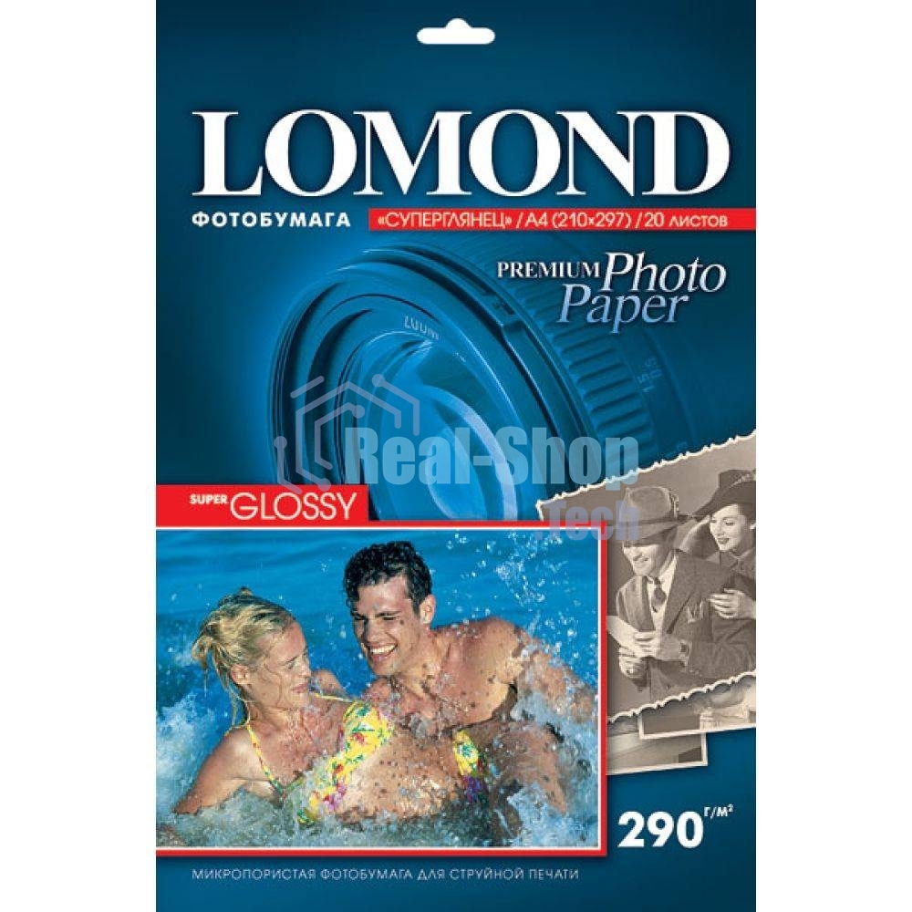 Бумага Lomond 1108100 A4/290г/м2/20л./белый высокоглянцевое для струйной печати