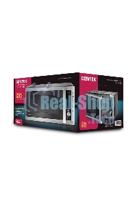 Микроволновая печь Centek CT-1582 нержавеющая сталь, 20 л, 700 Вт, переключатели - поворотный механизм/кнопки