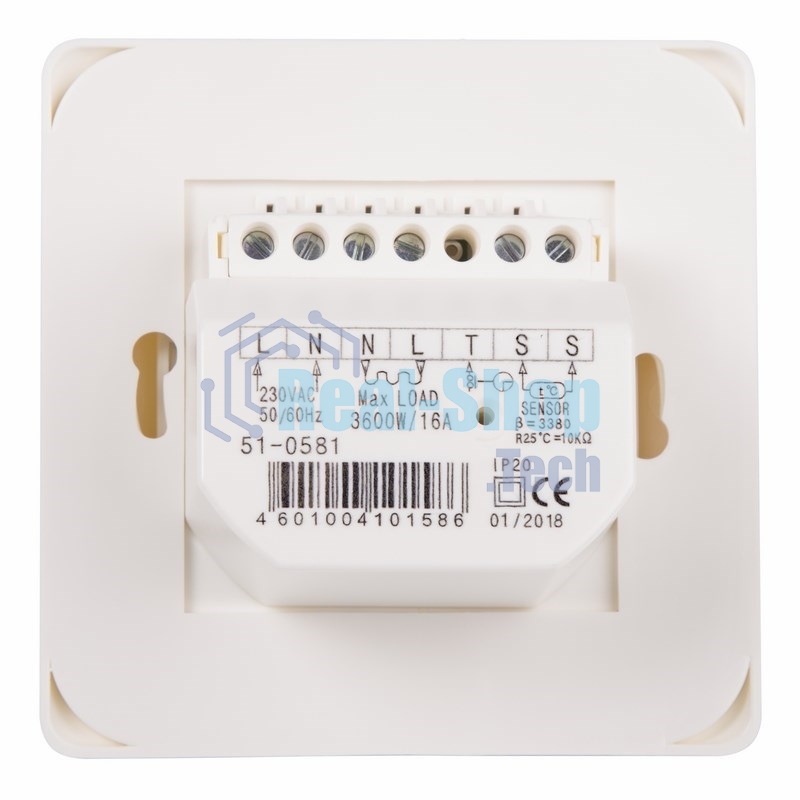 Терморегулятор механический Rexant с датчиком температуры пола (R70XT) (3500 Вт) бежевый