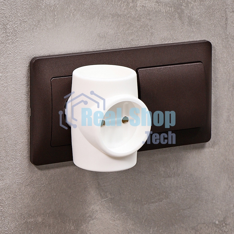 Тройник электрический Rexant без заземления 220 В, 6A