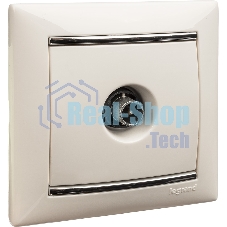 Розетка телевизионная TV Valena звезда 1,5Дб 2400МГц (белая)