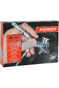 Аэрограф пневматический AB 400, сопло 0,2 мм, 9 л/мин, бачок 9 мл