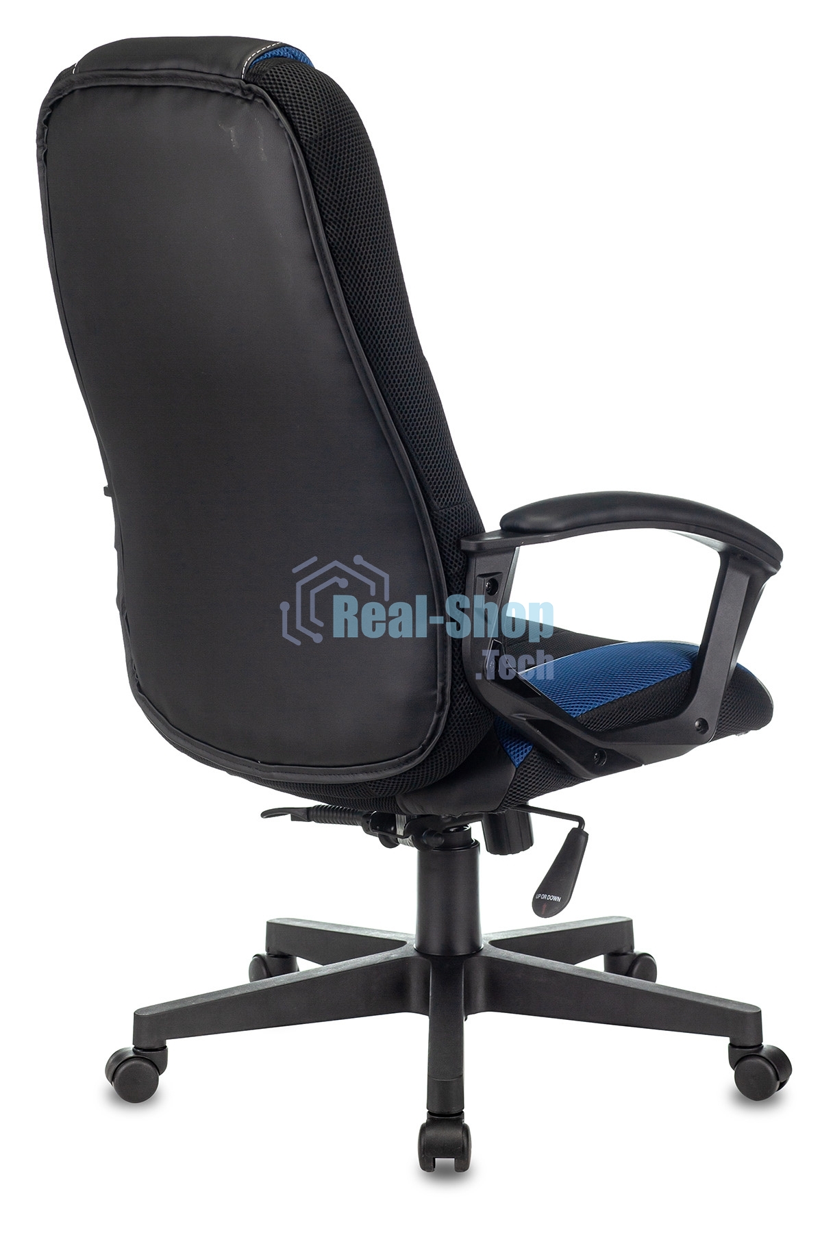 Кресло игровое Zombie 9 черный/синий, искусст.кожа/ткань, крестовина пластик