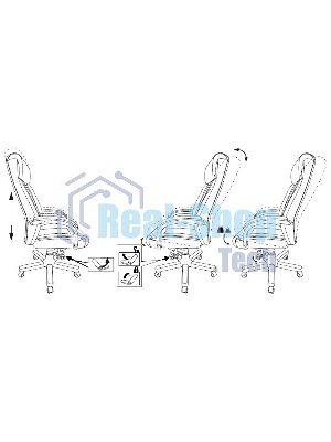 Кресло Бюрократ T-9922WALNUT/BLACK черный, кожа