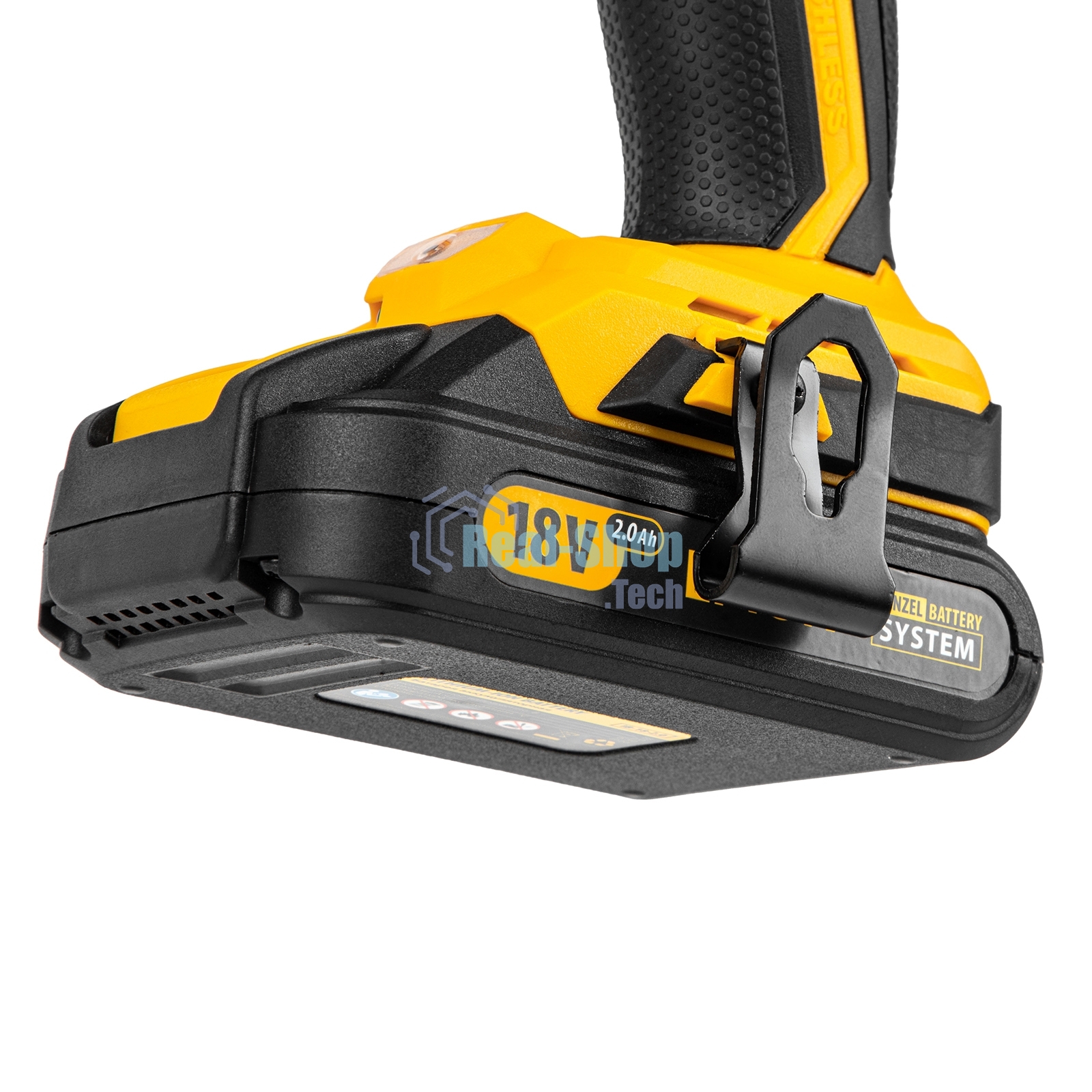 Дрель-шуруповерт аккумуляторная Denzel BLDL-IB-18-02, 18В, 2 АКБ, Кейс