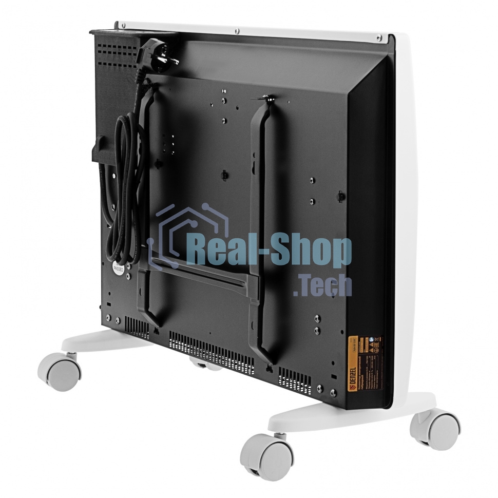 Конвектор гибридный Denzel HybridX-1500 белый, 1500 Вт, 25 м2, термостат, дисплей