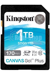 Флеш карта Kingston 1Tb SDXC Canvas Go Plus 170R C10 UHS-I U3 V30/Kingston 1Tb SDXC Canvas Go Plus 170R C10 UHS-I U3 V30