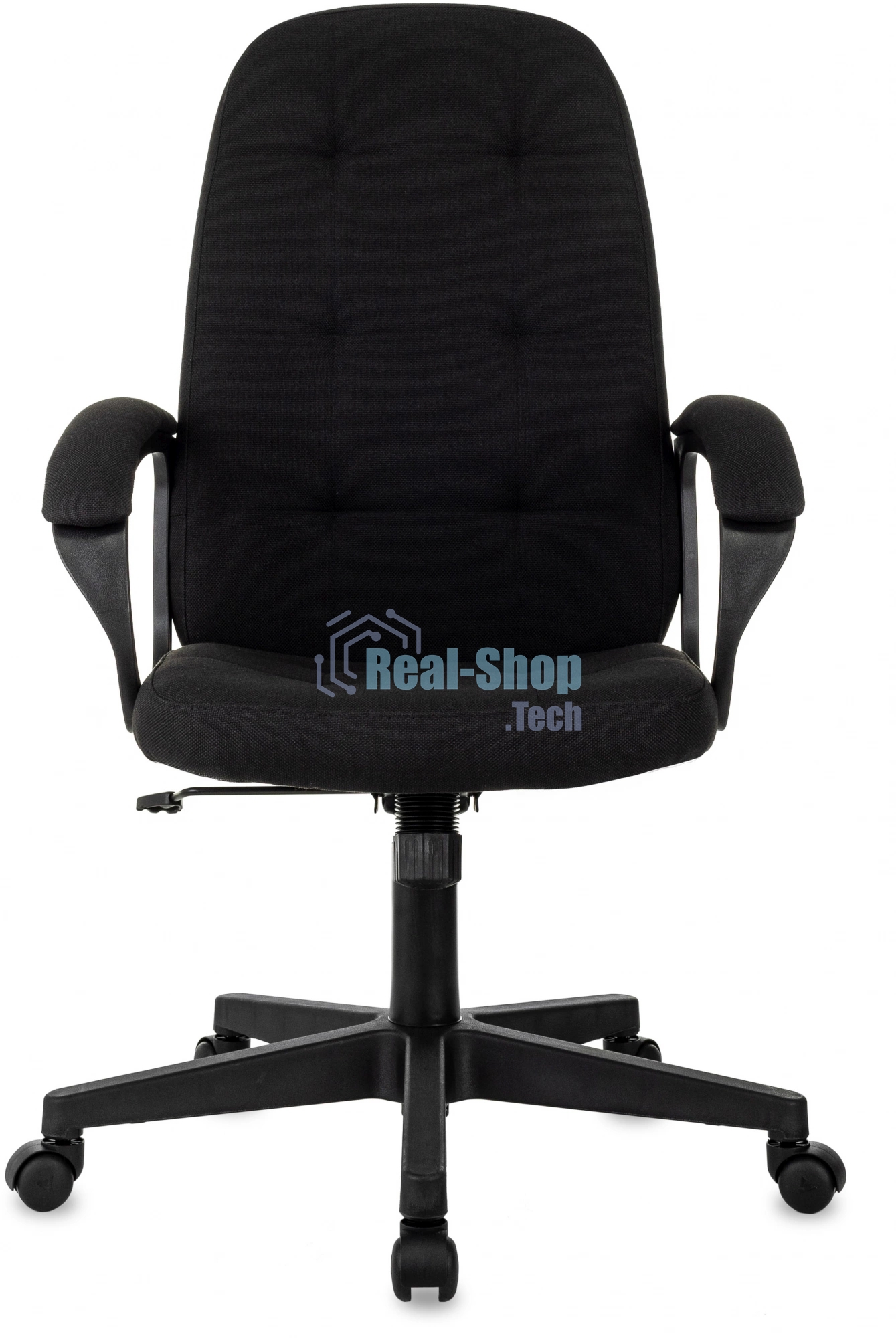 Кресло руководителя Бюрократ CH 002 Fabric 3C11 черный, крестов. пластик