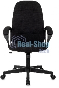 Кресло руководителя Бюрократ CH 002 Fabric 3C11 черный, крестов. пластик