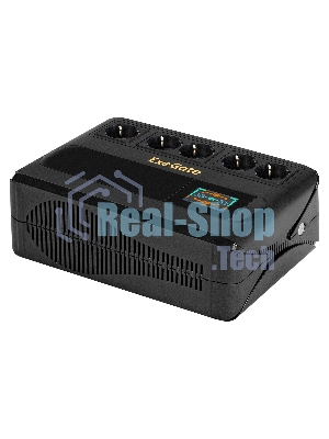 Источник бесперебойного питания ExeGate NEO Smart BU-1000.LCD.AVR.5SH / 1000 ВА / 500 Вт / 5 x CEE 7 (евророзетка)