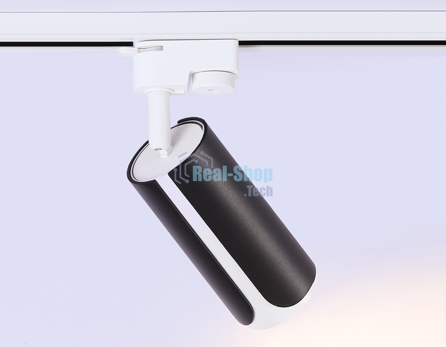 Трековый однофазный светильник Ambrella light GL5155 BK/WH черный/белый GU10 D58*130