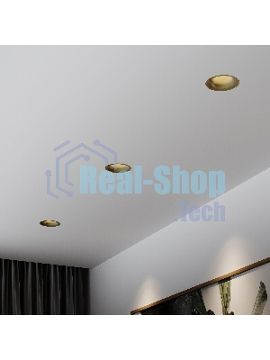 25070/LED 15W 4000K / светильник встраиваемый светодиодный / латунь