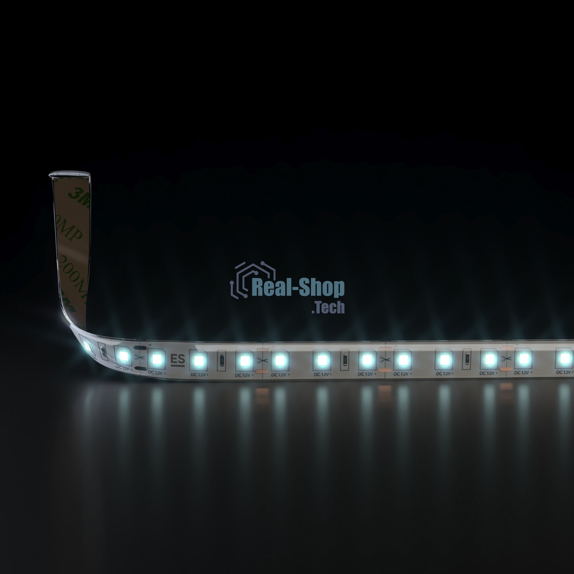 5050 12V 60Led 14,4W IP65 / Лента светодиодная 60Led 14,4W IP65 6500K холодный белый