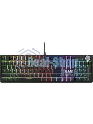 Клавиатура MSI Forge GK320 проводная, USB Type-A, чёрный