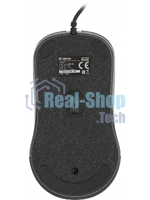 Мышь проводная Defender Ultra Classic MB-280 черный, 1200 dpi, USB, кнопки - 4