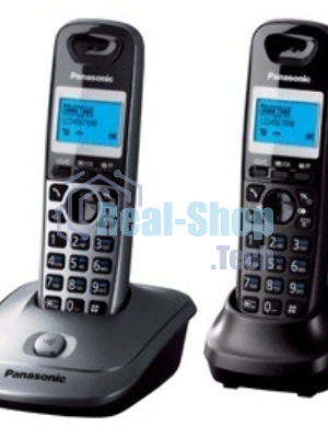 Телефон беспроводной (DECT) Panasonic KX-TG2512RU2 Доп трубка в комплекте, АОН, Caller ID, спикерфон, полифония