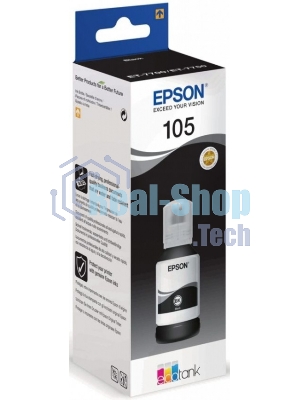 Чернила Epson 105BK C13T00Q140 черный (8000 стр.) (140мл) для Epson L7160/7180