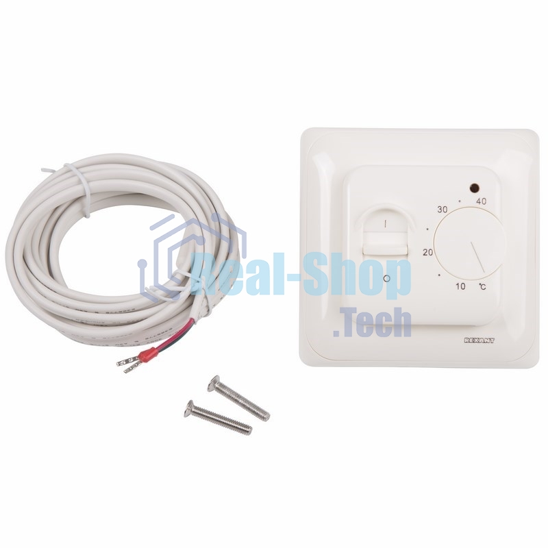Терморегулятор механический Rexant с датчиком температуры пола (R70XT) (3500 Вт) бежевый