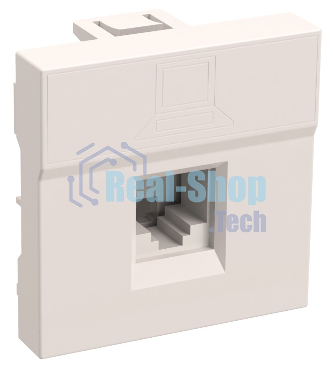 Розетка информационная РКИ-20-00-П RJ-45 UTP кат.5e (на 2 модуля) ПРАЙМЕР белая IEK