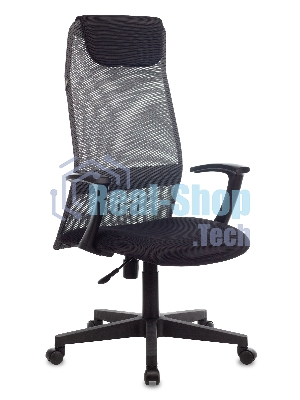 Кресло Бюрократ KB-8/DG/TW-12 TW-04 TW-12 серый, сетка