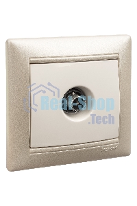 Розетка телевизионная TV Valena звезда 1,5Дб 2400МГц (белая)