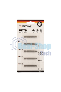 Бита Kranz PH 2x50 мм для шуруповерта сталь S2 5 шт. (лента)