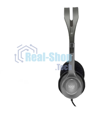 Гарнитура Logitech H110 серебристый, проводная, 3.5 мм