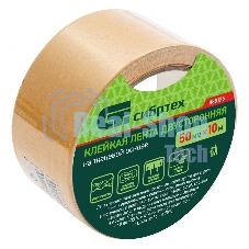 Лента клейкая двусторонняя Сибртех, 50мм х 10м, на тканевой основе