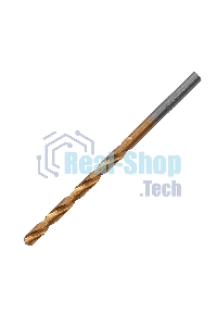 Сверло по металлу Matrix, 3,2 мм, HSS, нитридтитановое покрытие, цилиндрический хвостовик