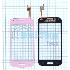 Сенсорное стекло (тачскрин) для Samsung Galaxy Core Plus SM-G350 розовое