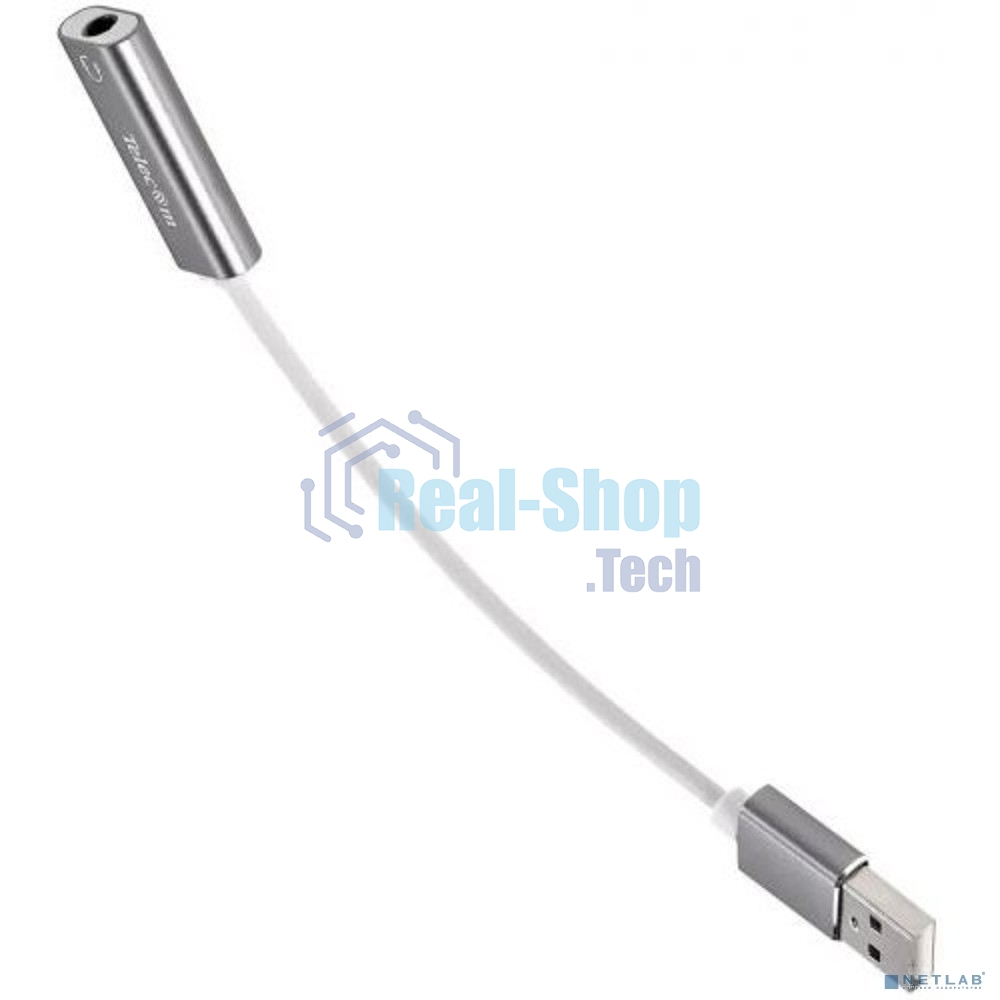 Переходник аудио USB2.0(M)-->3.5мм F (гнездо) Telecom 0.1м