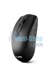 Мышь беспроводная SVEN RX-220W черный, 1600 dpi, радиоканал, USB, кнопки - 4