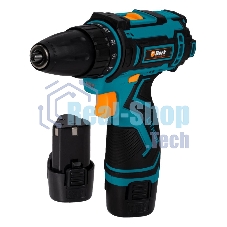 Дрель-шуруповерт Bort BAB-12x2Li-FD, Аккумуляторная, 12В, 2 АКБ