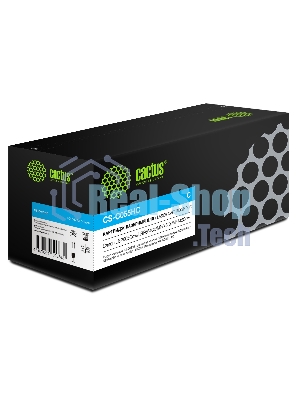 Картридж лазерный Cactus CS-C055HС голубой (5900 стр.) для Canon LBP663Cdw/LBP664Cx/MF746Cx/MF742Cdw/MF744Cdw