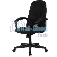 Кресло руководителя Бюрократ CH 002 Fabric 3C11 черный, крестов. пластик