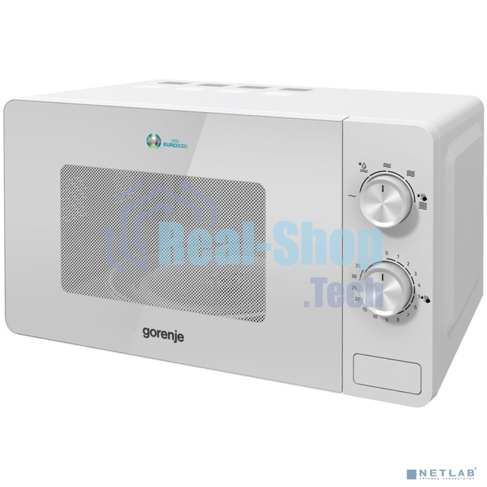 Микроволновая печь Gorenje MO20E1W2 белый, 20 л, 800 Вт, переключатели - поворотный механизм