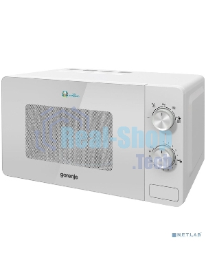 Микроволновая печь Gorenje MO20E1W2 белый, 20 л, 800 Вт, переключатели - поворотный механизм