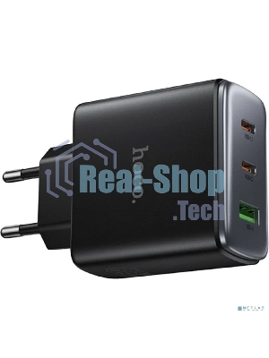 Зарядное устройство Hoco 65Вт, 3.25А, QC3.0/PD, 1xUSB, 2xType-C, C160A, черный, коробка
