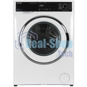 Стиральная машина Sharp ES814RW белый, загрузка фронтальная 8 кг, 1400 об/мин, класс: A+++