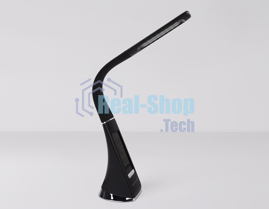 Светодиодная настольная лампа с дисплеем Ambrella light DE509 BK черный LED 3000-6400K 6W+LCD 2W