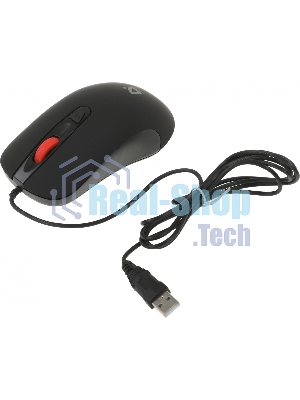 Мышь проводная Defender Ultra Classic MB-280 черный, 1200 dpi, USB, кнопки - 4