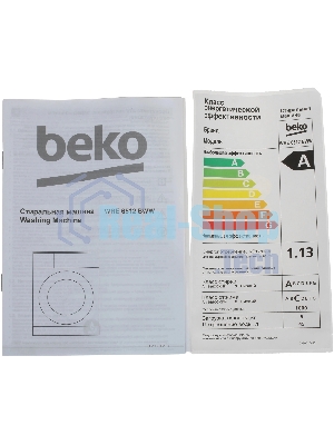 Стиральная машина Beko WRE6512BWW белый, загрузка фронтальная 6 кг, 1000 об/мин., класс: А