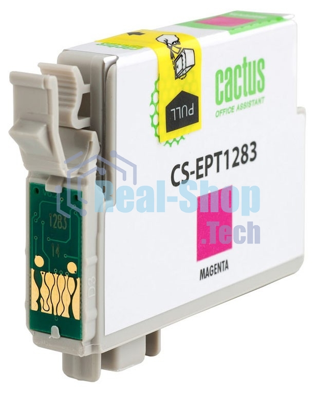 Картридж струйный Cactus CS-EPT1283 (T1283) пурпурный (7 мл) для Epson Stylus S22/S125/SX420/SX425/Office BX305