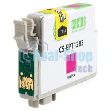 Картридж струйный Cactus CS-EPT1283 (T1283) пурпурный (7 мл) для Epson Stylus S22/S125/SX420/SX425/Office BX305